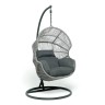 "Апулия" подвесное кресло из искусственного ротанга, цвет серый