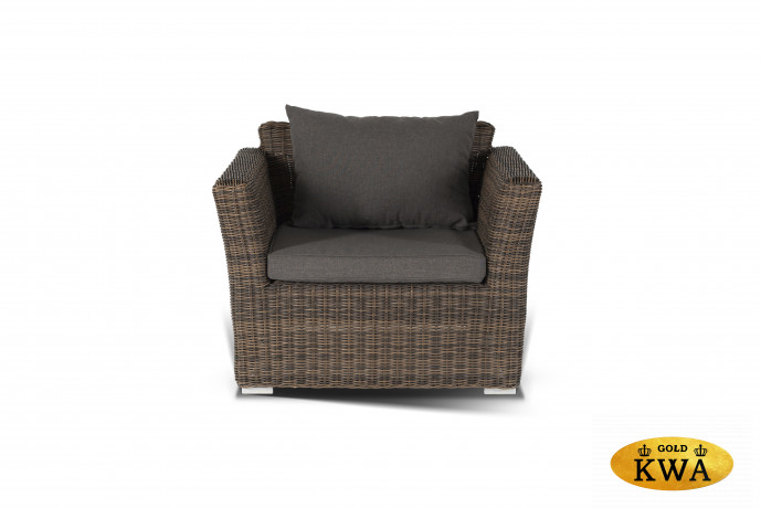 Капучино кресло из искусственного ротанга, цвет коричневый