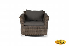 Капучино кресло из искусственного ротанга, цвет коричневый