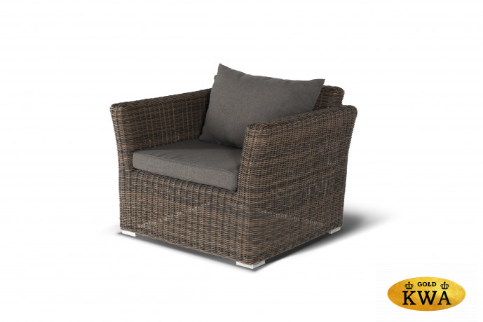 Капучино кресло из искусственного ротанга, цвет коричневый