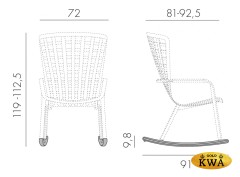 Кресло-качалка пластиковое