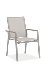 Andy Стул бежевый/бежевый, алюминий/текстилен