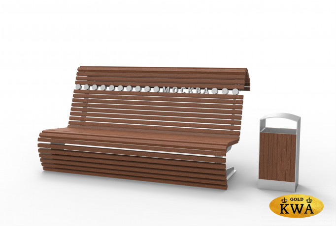 Скамейка Москва сити 2 м