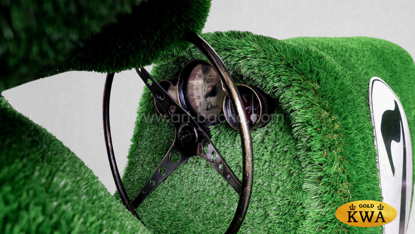 Топиари Черепаха на ретро автомобиле