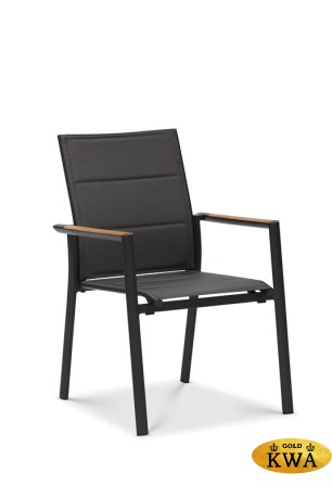 Timra AL-P Комплект обеденной мебели антрацит/черный, алюминий/спеченный камень