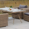 "Моккачино" обеденная группа из искусственного ротанга, цвет соломенный