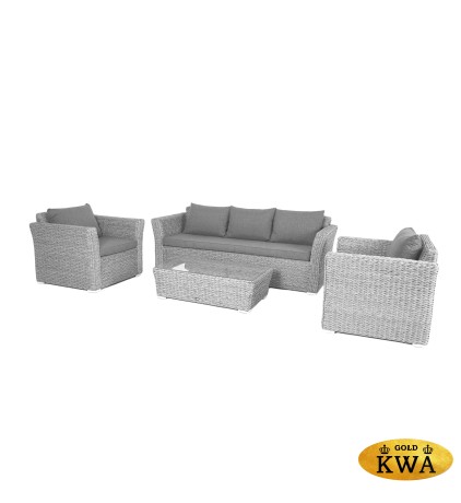 "Капучино" лаунж-зона из искусственного ротанга (гиацинт), цвет коричневый