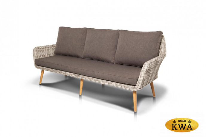 Прованс диван из искусственного ротанга трехместный, цвет бежевый