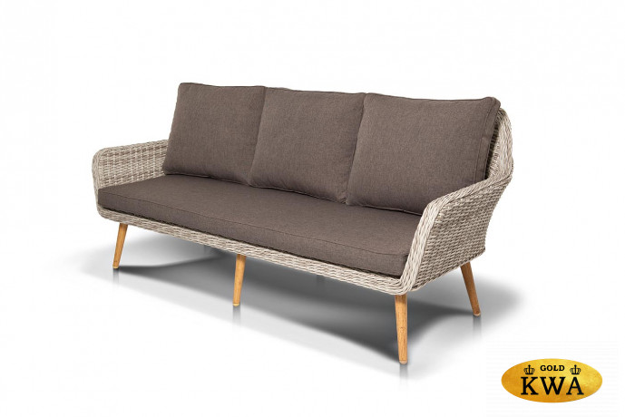 Прованс диван из искусственного ротанга трехместный, цвет бежевый