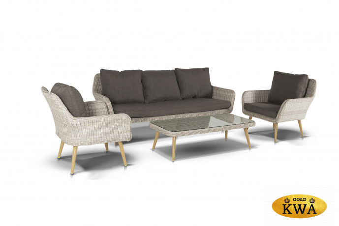 Прованс диван из искусственного ротанга трехместный, цвет бежевый