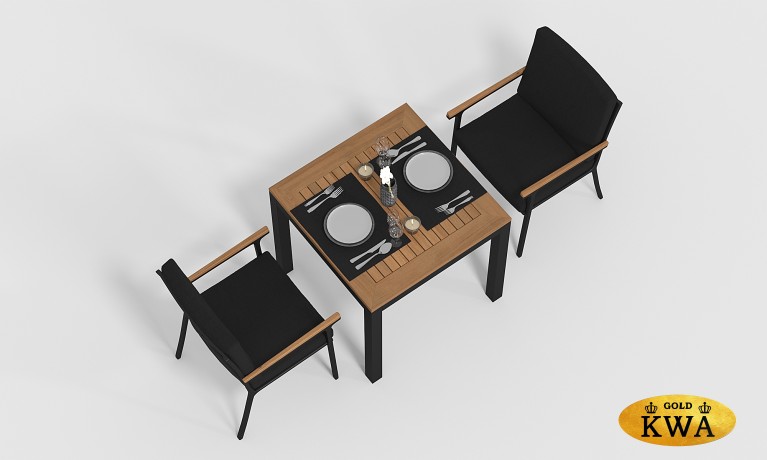 BELLA обеденная группа 80 карбон