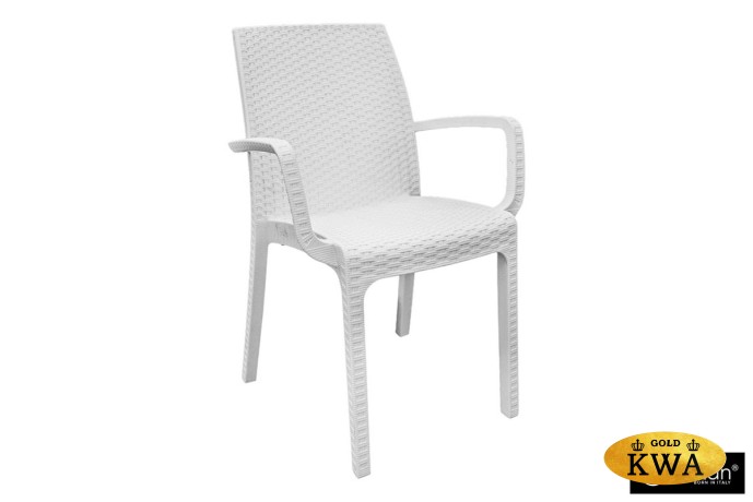 Стул B:rattan INDIANA с подлокотниками, белый