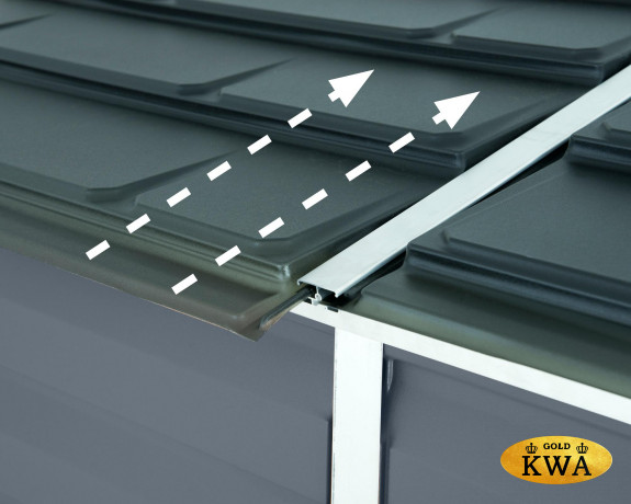 Хозблок из поликарбоната SKYLIGHT SHED PENT 4FT(4*6)