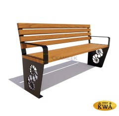 Скамейка «Ракушка» (2,5 м ангарская сосна,30х60)