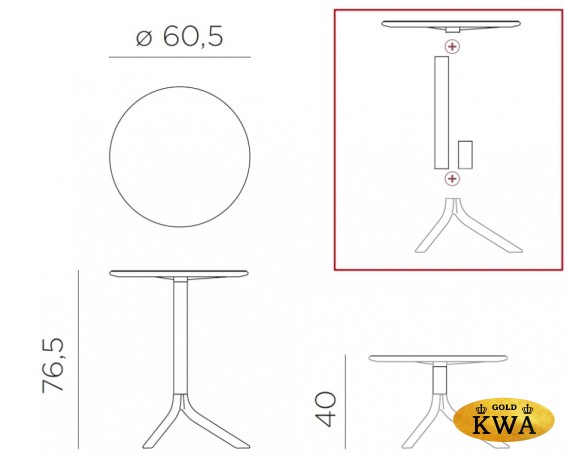 Стол пластиковый обеденный