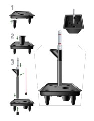 Система автополива для кашпо Treez Effectory - модель SQ-28 - 28х28 см 10/10