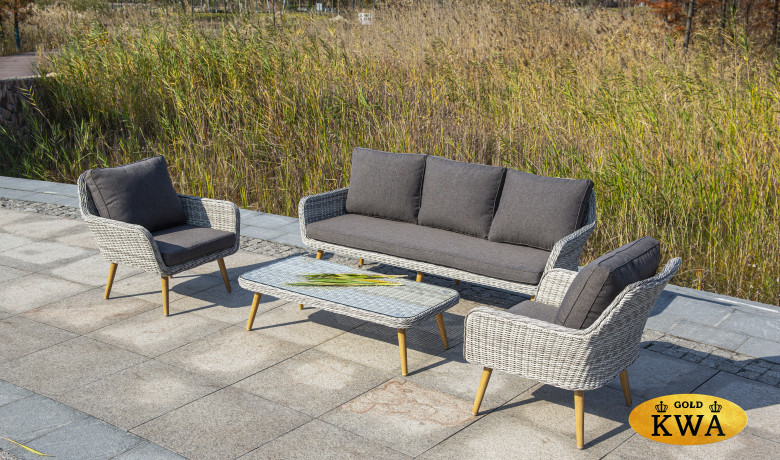 Прованс столик журнальный из ротанга, цвет бежевый