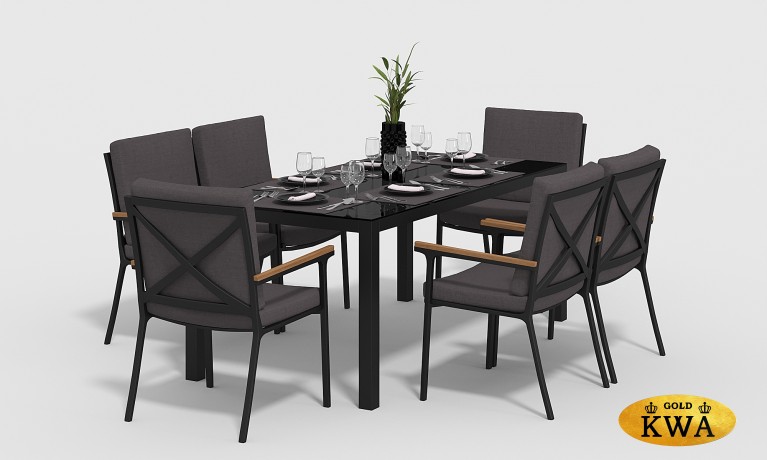 CALMA обеденная группа 180 карбон