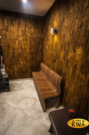 СКАМЬЯ параметрическая деревянная  ЛИНЕЙНАЯ BANCO LINE I темная 100