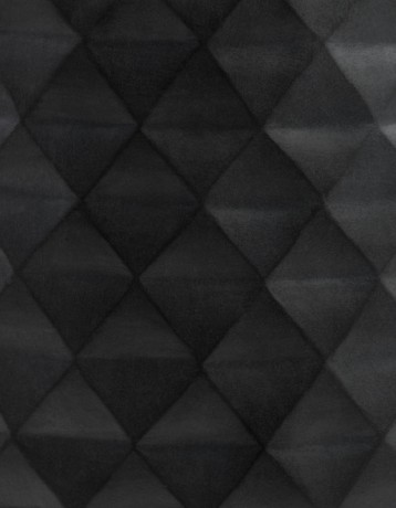 Кашпо TREEZ ERGO Diamond Округлая чаша Антрацит д-44, в-50 см