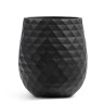 Кашпо TREEZ ERGO Diamond Округлая чаша Антрацит д-44, в-50 см