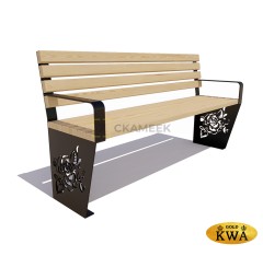 Скамейка «Роза» (2,5  ангарская сосна,30х60)