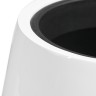 Кашпо TREEZ Effectory Gloss Design-Чаша Белый глянцевый лак в-35 см, д-32 см