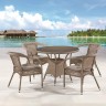 Комплект плетеной мебели Лион-1B T220CT/Y32-W56 Light brown (4+1)