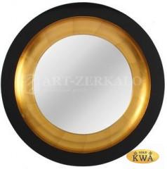Зеркало в раме Capri Black (Капри), d75 см