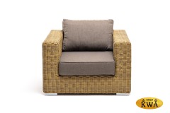 "Боно" кресло из искусственного ротанга, цвет соломенный