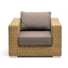 "Боно" кресло из искусственного ротанга, цвет соломенный