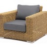 "Боно" кресло из искусственного ротанга, цвет соломенный