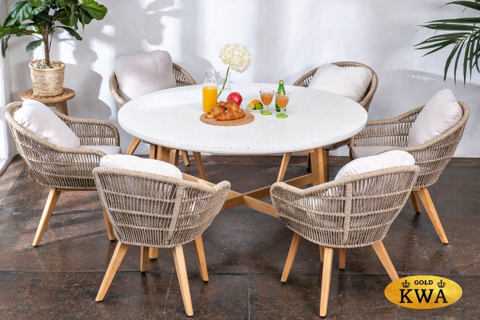 Обеденная группа из тика TALARA M  Joygarden