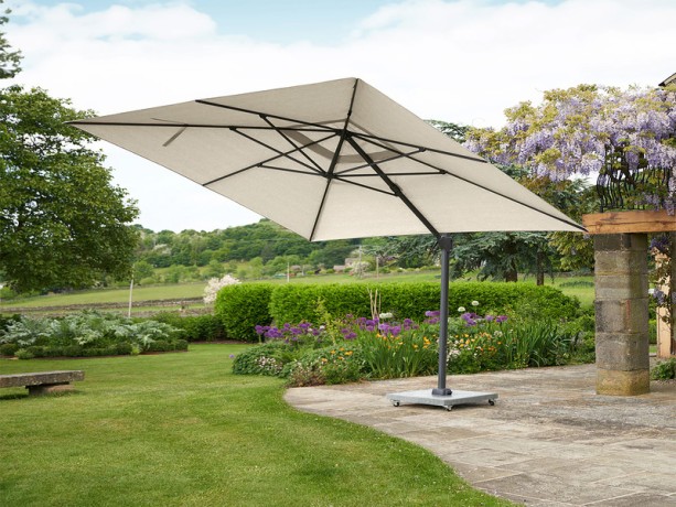 Варалло Зонт антрацит/бежевый, алюминий