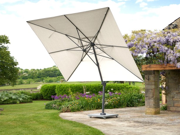 Варалло Зонт антрацит/бежевый, алюминий