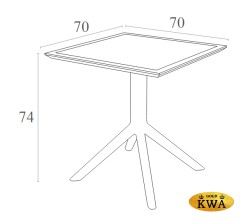 Стол пластиковый