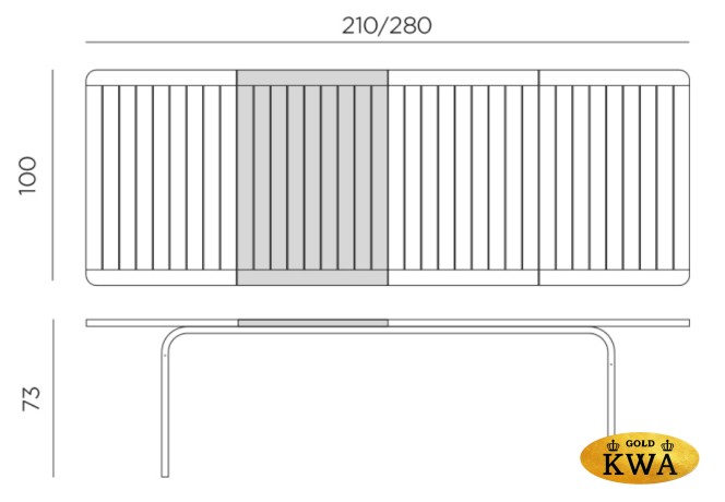 Стол пластиковый раздвижной