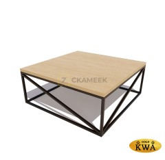 Стол кофейный «Трапеза» (брус лиственница)