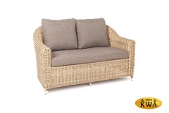 "Кон Панна" диван из искусственного ротанга двухместный, цвет соломенный