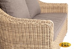 "Кон Панна" диван из искусственного ротанга двухместный, цвет соломенный
