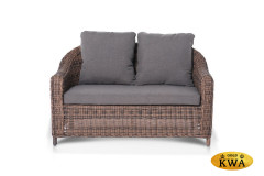 "Кон Панна" диван из искусственного ротанга двухместный, цвет соломенный