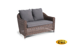 "Кон Панна" диван из искусственного ротанга двухместный, цвет соломенный