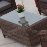 "Кон Панна" столик журнальный из искусственного ротанга, цвет коричневый