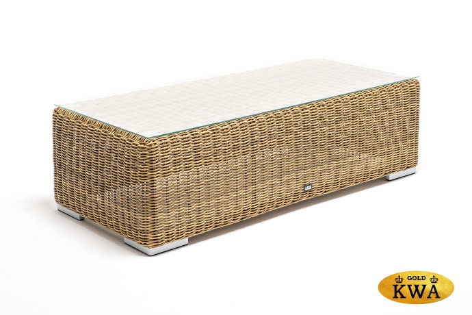 "Боно" журнальный столик из искусственного ротанга, цвет соломенный