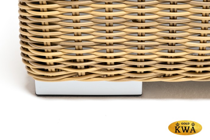 "Боно" журнальный столик из искусственного ротанга, цвет соломенный