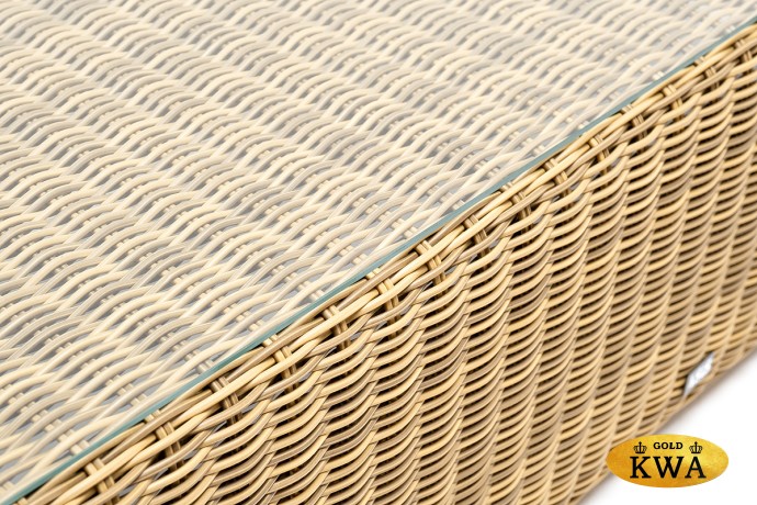 "Боно" журнальный столик из искусственного ротанга, цвет соломенный