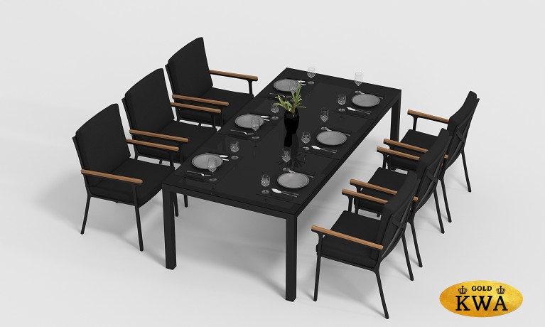 CALMA обеденная группа 220 карбон