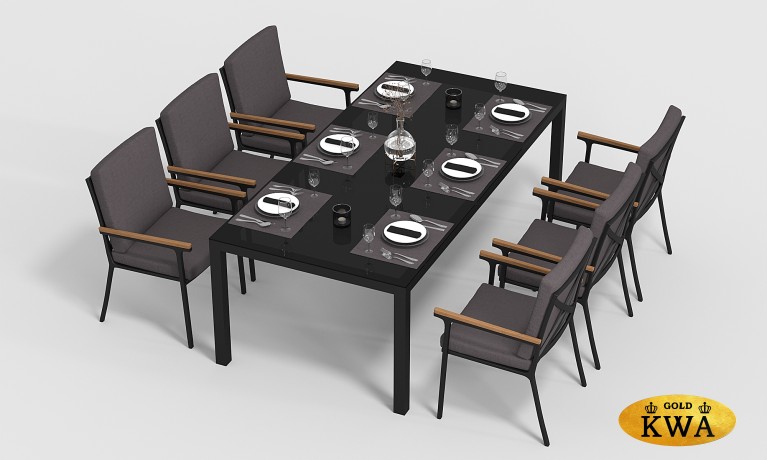 CALMA обеденная группа 220 карбон