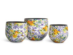 Кашпо TREEZ Effectory Savage Garden Чаша Capri в-26 см, д-27 см