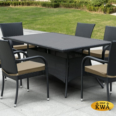 Плетеный стол AFM-170S Black